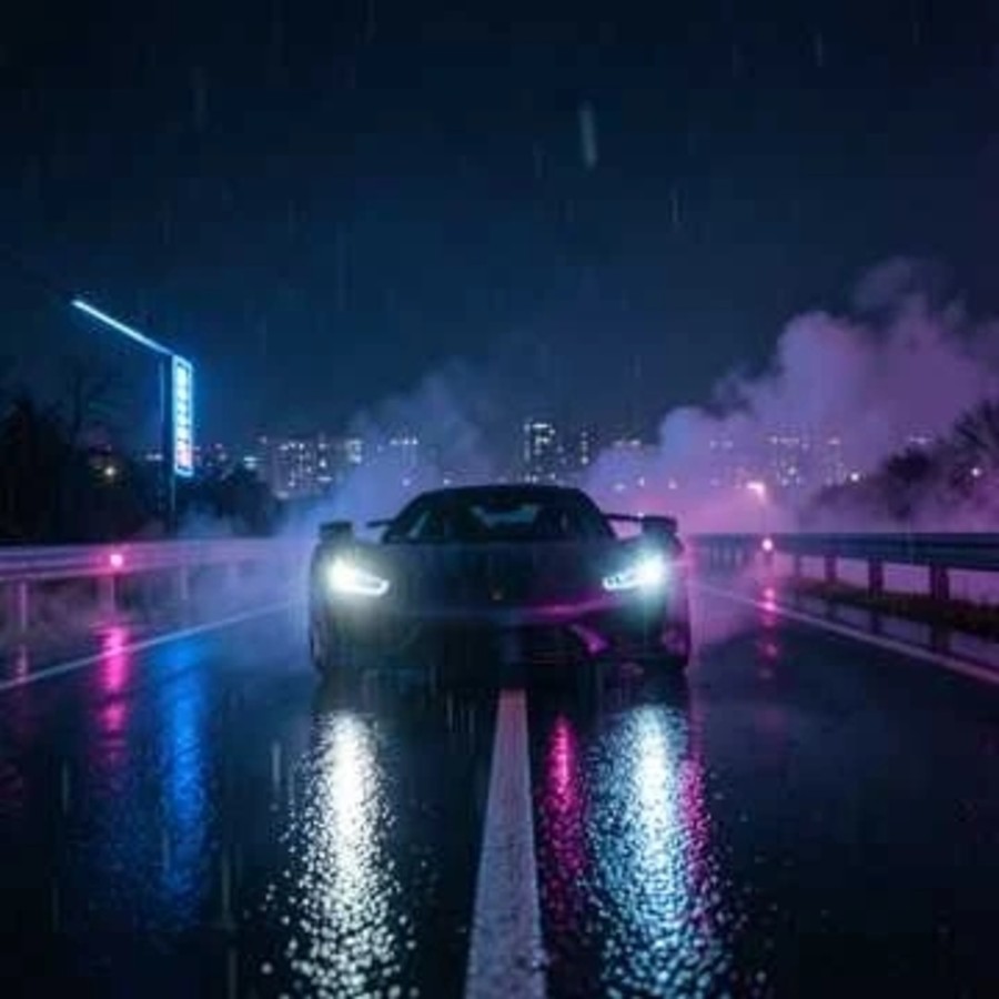 Headlight in the rain (Фары в дождь)