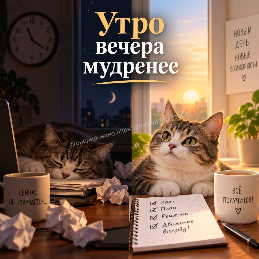 Утро вечера мудренее